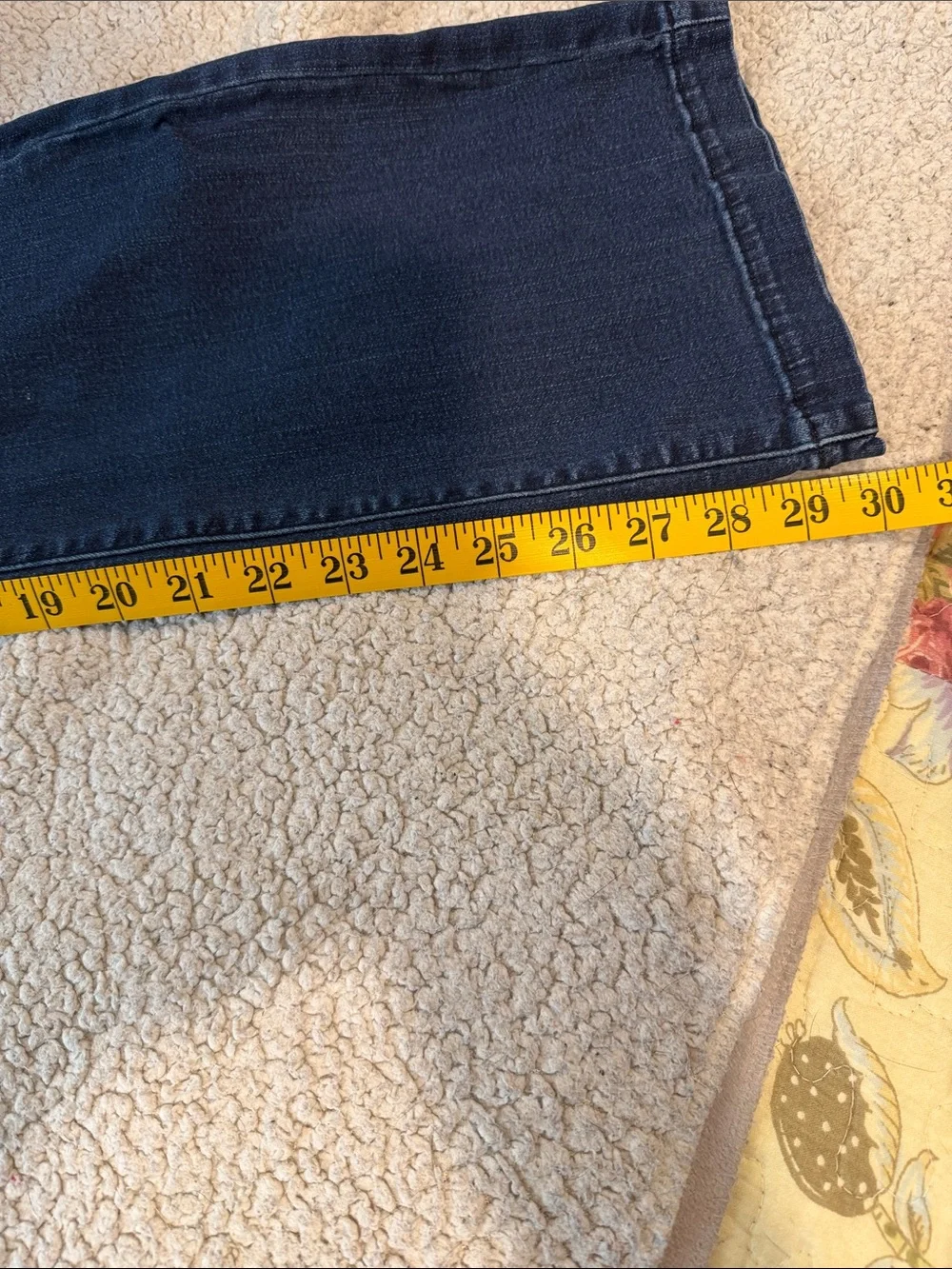 Belle by Kim Gravel Pull-In Stretch Waist Dark Blue Denim Jeans